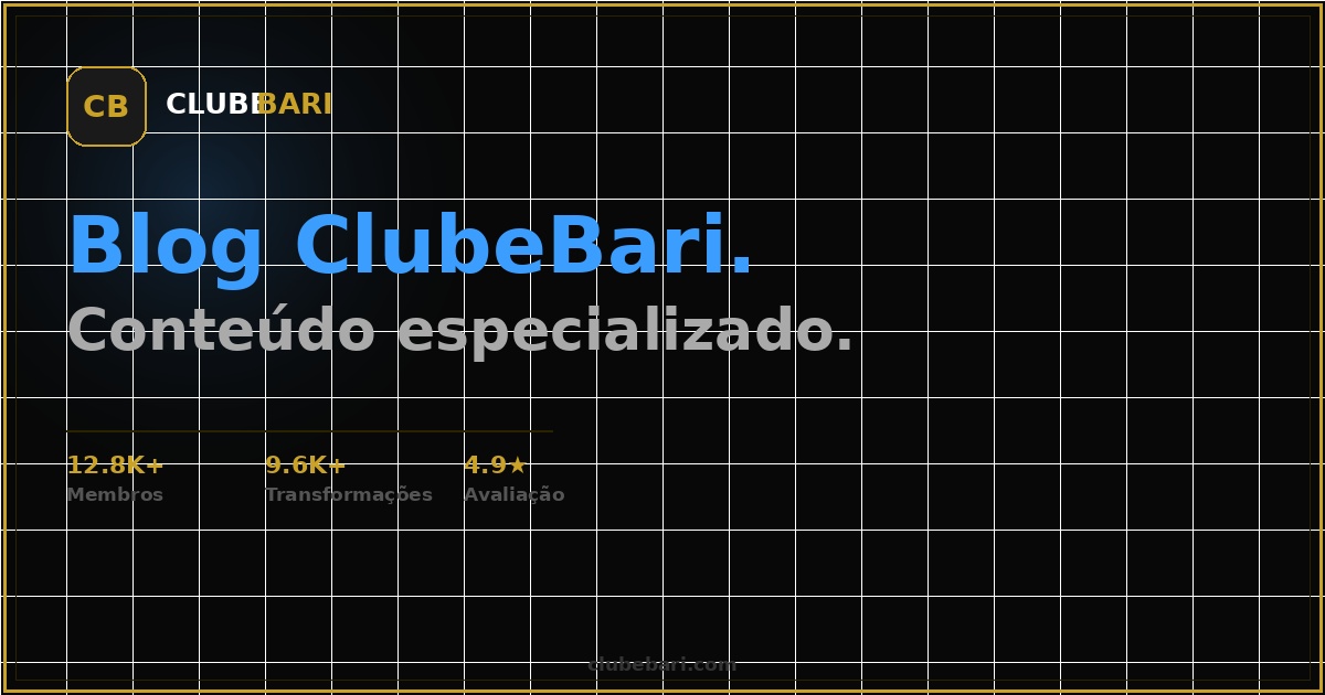 Visual do blog do ClubeBari